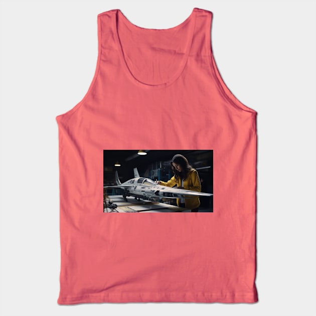 Virtual Model Spacecraft Construction Studio 1 Tank Top by Century21Mouse